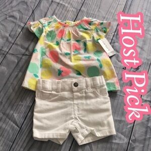 𝅺✅HOST Pick✅ Carter’s Girl’s 2 Piece Short Set, 6M
